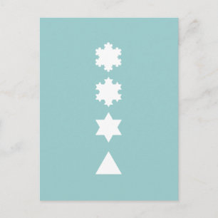 Koch Snowflakes Postkarte