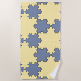 Koch Snowflakes Tessellation (Fraktal Muster) Strandtuch