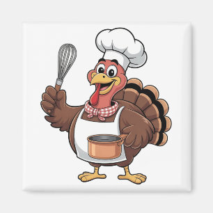 Koch Türkei Erntedank Cook Gobbler Magnet