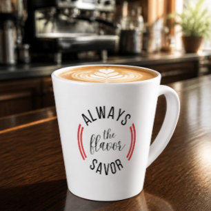 Koch Typografie Immer den Geschmack schmecken la Milchtasse
