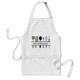 Koch Utensils Personalisiert Schürze