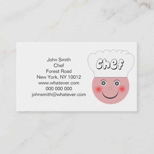 Koch Visitenkarte (Vorderseite)