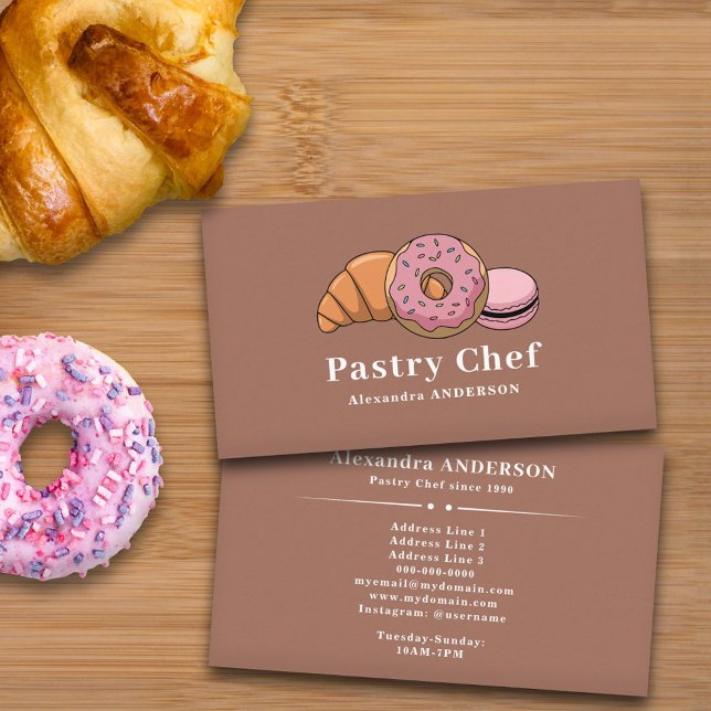 Koch-Visitenkarte Visitenkarte (Pastry Chef Business Card)