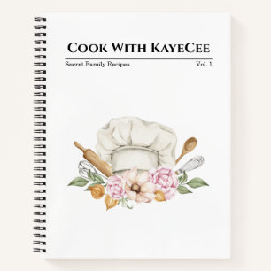 Koch von Aquarell Notizbuch