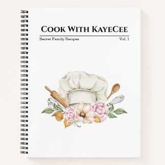 Koch von Aquarell Notizbuch