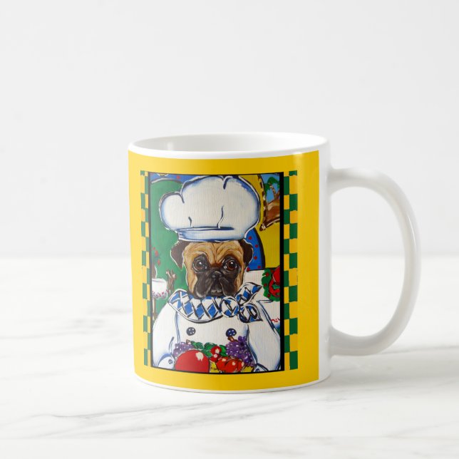 Koch von Seafood Mops Kaffeetasse (Rechts)