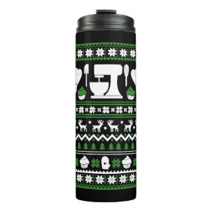 Koch Weihnachts-T-Shirt Thermosbecher