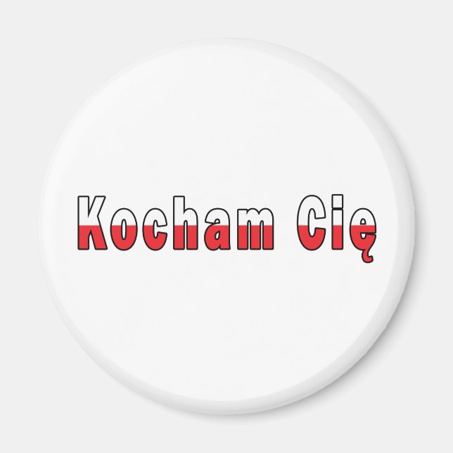 Kocham Cie - I Liebe Sie Magnet (Vorne)