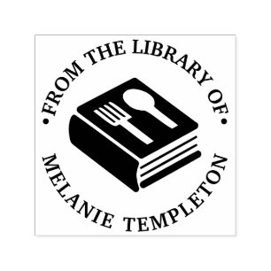Kochbuch „Aus der Bibliothek von“ Buchtitel Permastempel