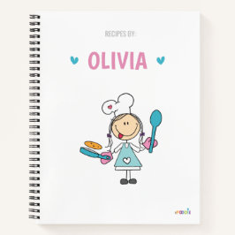 Kochbuch für personalisierte Kinder Notizbuch