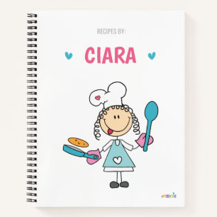 Kochbuch für personalisierte Kinder Notizbuch