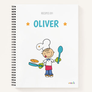Kochbuch für personalisierte Kinder Notizbuch