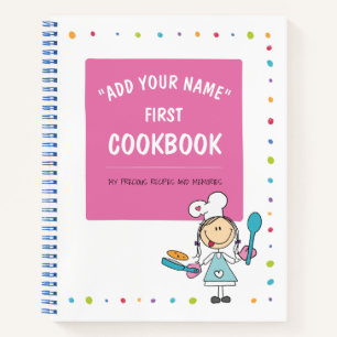 Kochbuch für personalisierte Kinder Notizbuch