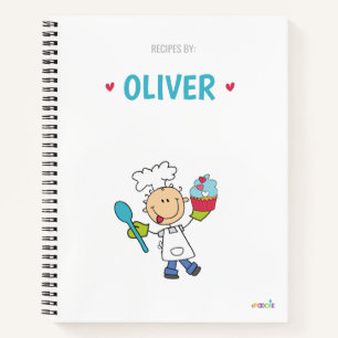 Kochbuch für personalisierte Kinder Notizbuch