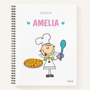 Kochbuch für personalisierte Kinder Notizbuch