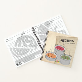 Kochbuch für Sauce-Pots Notizbuch