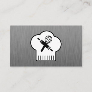 Köche, die Button Whisk rollen Visitenkarte