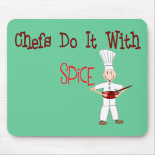 Köche tun es mit Gewürz Mousepad