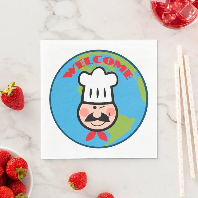 Köche willkommen serviette (Von Creator hochgeladen)