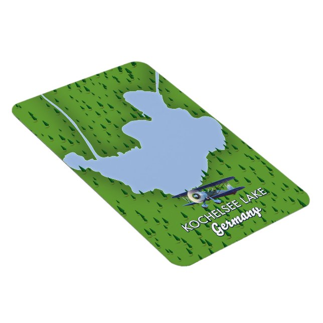 Kochelsee, Landkarte Deutschland Magnet (Rechte Seite)