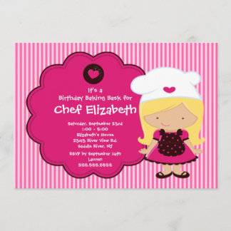Kochen Backwaren Geburtstagsparty Einladung