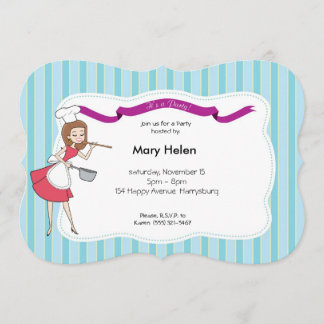 Kochen der Party-Topf-Glück-personalisierten Einladung