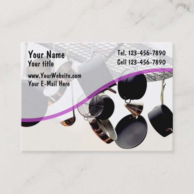 Kochen des Geschäfts Cards_1a Visitenkarte (Vorderseite)