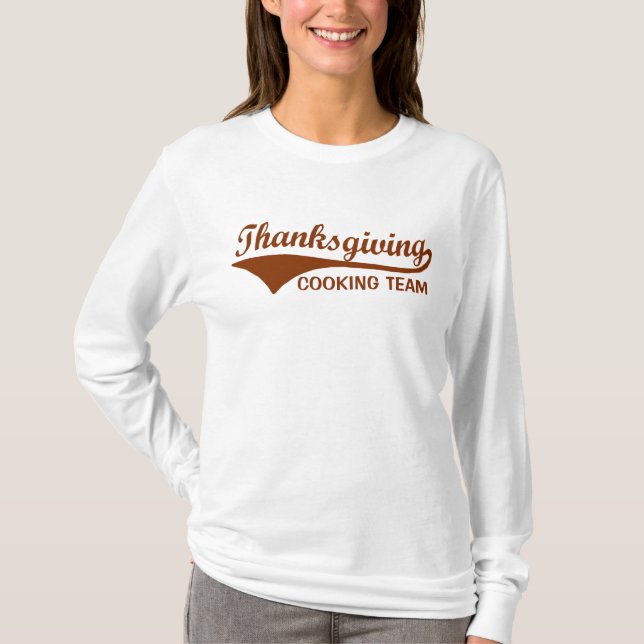 Kochen des Teams, lustige Erntedank-T - Shirts (Vorderseite)