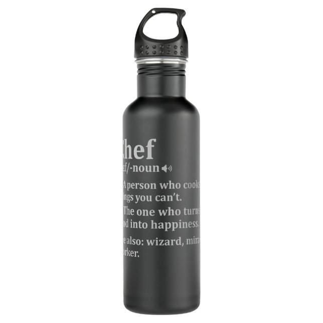 Kochen Geschenke Köche Koch Definition Edelstahlflasche (Vorderseite)