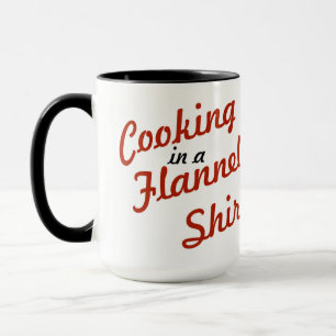 Kochen in einem Flanellhemd Tasse