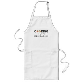 Kochen ist meine Art Meditation - Funny Kitchen Lange Schürze