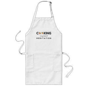 Kochen ist meine Art Meditation - Funny Kitchen Lange Schürze