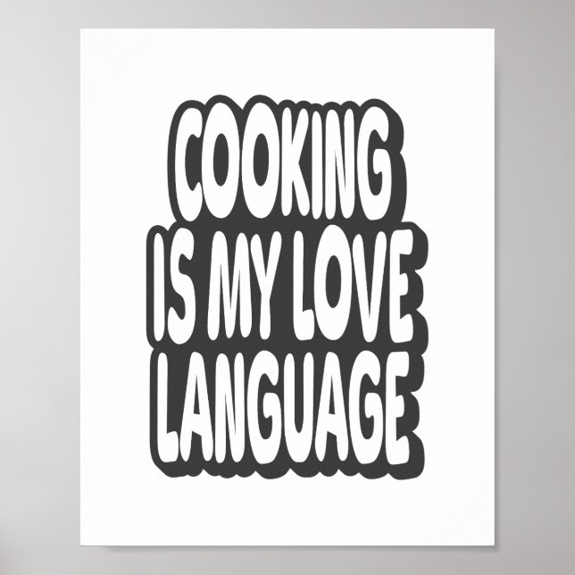 Kochen ist meine Liebe Vintager Kostenvoranschlag Poster (Vorne)