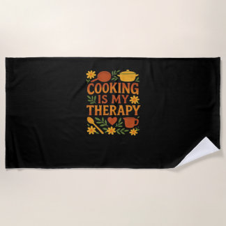 Kochen ist meine Therapie Oversifizierter T - Shir Strandtuch