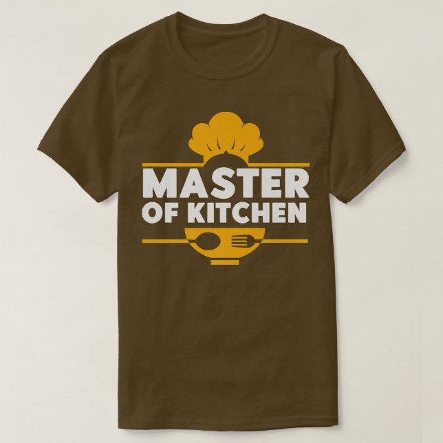 Kochen Koch Küche Koch Master of Kitchen T-Shirt (Design vorne)