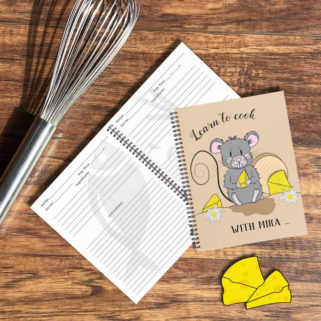 Kochen lernen | Kid-Rezept-Notebook Notizbuch (Von Creator hochgeladen)