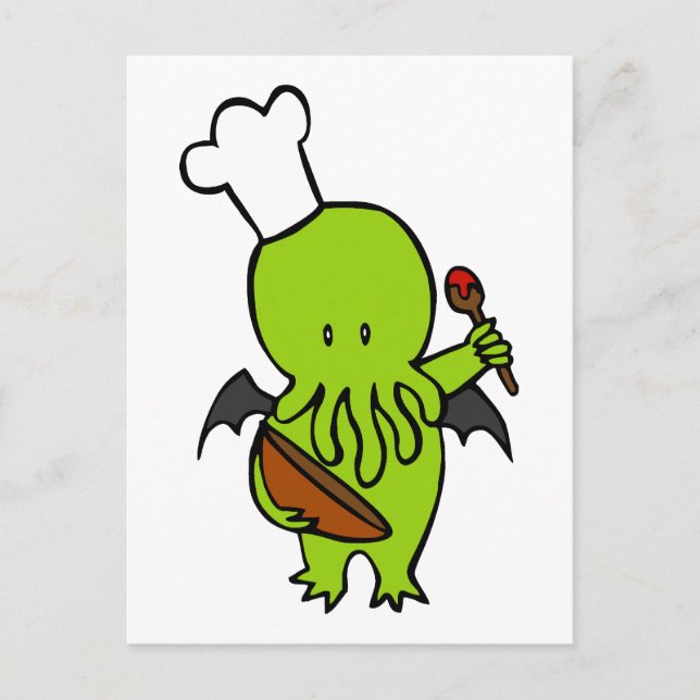 Kochen mit Cthulhu Postkarte (Vorderseite)