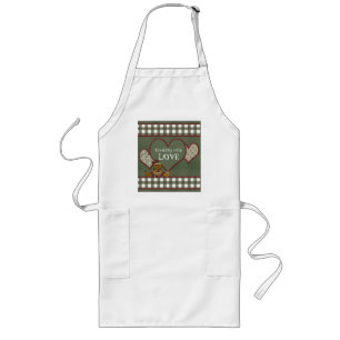 Kochen mit LIEBE Land-Schürze Lange Schürze