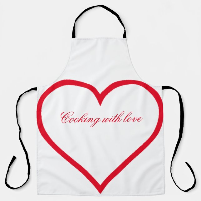 Kochen mit Liebe Schürze (Vorderseite)