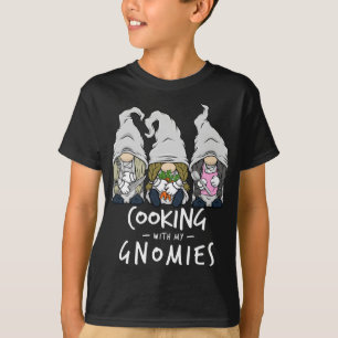 Kochen mit meinen Gnomen der Küche Gnome Koch Staf T-Shirt