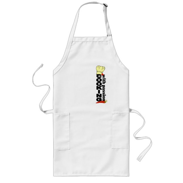 Kochen mit Passion-Schürze Lange Schürze (Vorne)