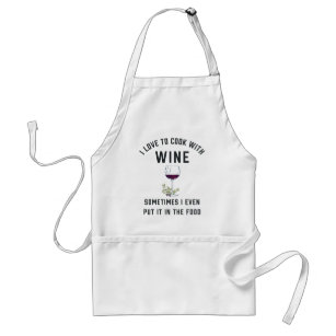Kochen mit Wein   Funny Wine Lovers Schürze