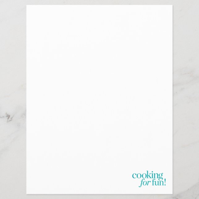 Kochen nach Spaß Flyer (Vorne)