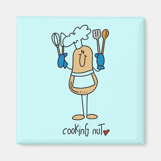 Kochen, Nuss und Geschenke Magnet (Vorne)