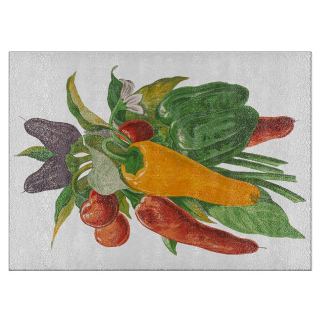 Kochen von frischem Gemüse Schneidebrett (Vorderseite)