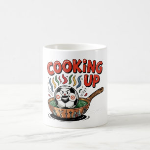 Kochen wir das Spiel auf   Lustiger Fußballbraten  Kaffeetasse