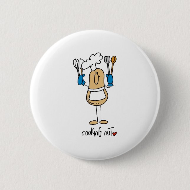 Kochende Nuss Button (Vorderseite)