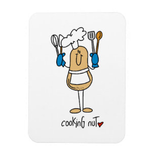 Kochende Nuss T-Shirts und Geschenke Magnet