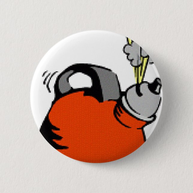 Kochender Teekessel Button (Vorderseite)