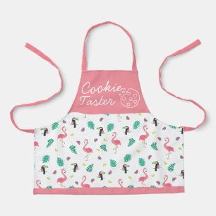 Kochgeschmack Tropische Blätter Rosa Flamingo Kind Schürze